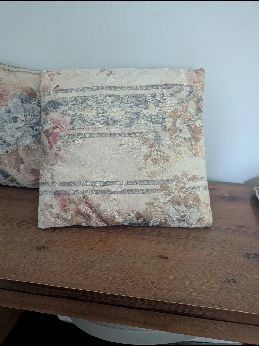 Handmade Vintage Floral Throw Pillow Lot Set Collectible Cute Country Cottage